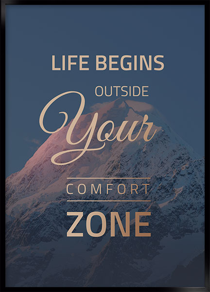 Plakat - Life begins outside