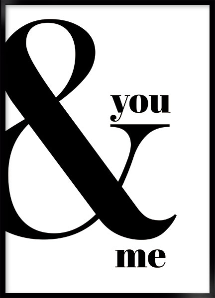 Plakat - You & me